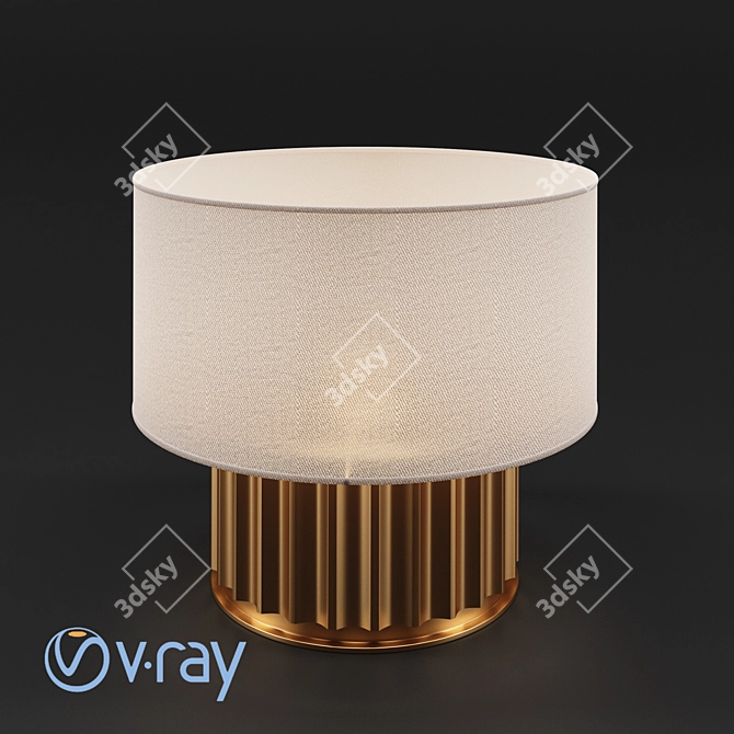 Elegant Liberty Lamp: The Perfect Illumination 3D model image 4