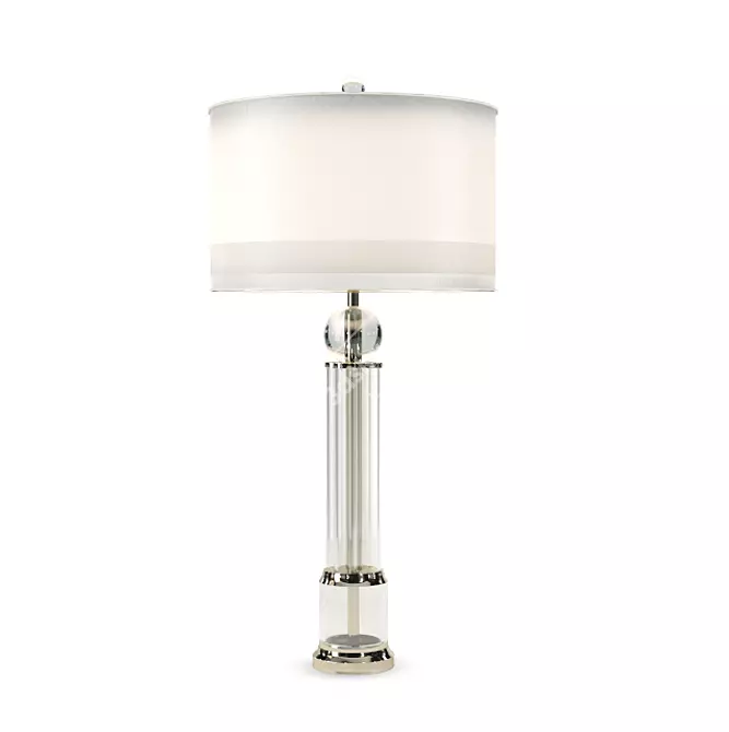 Elegant Crystal Tower Lamp 3D model image 1