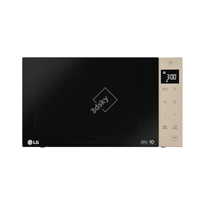 LG MW25W35GISH Microwave Oven 3D model image 1