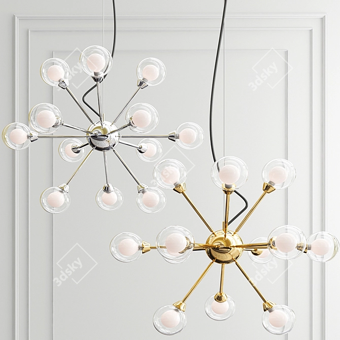 Elegant Attikus Floor Lamp 3D model image 1