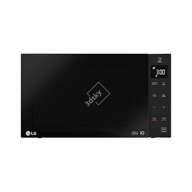 LG Microwave MW25W35GIS: Compact and Powerful 3D model image 1