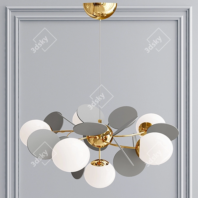 Modern Metal Pendant Light 3D model image 4