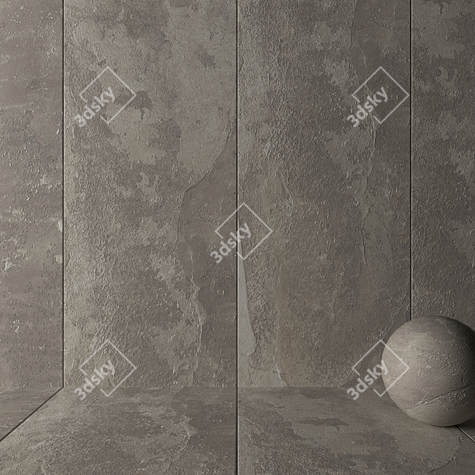 Santorini Stone Wall Tiles 3D model image 2