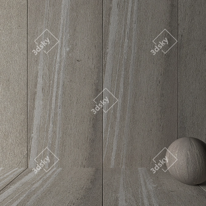 Santorini Beige Stone Wall Tiles 3D model image 2