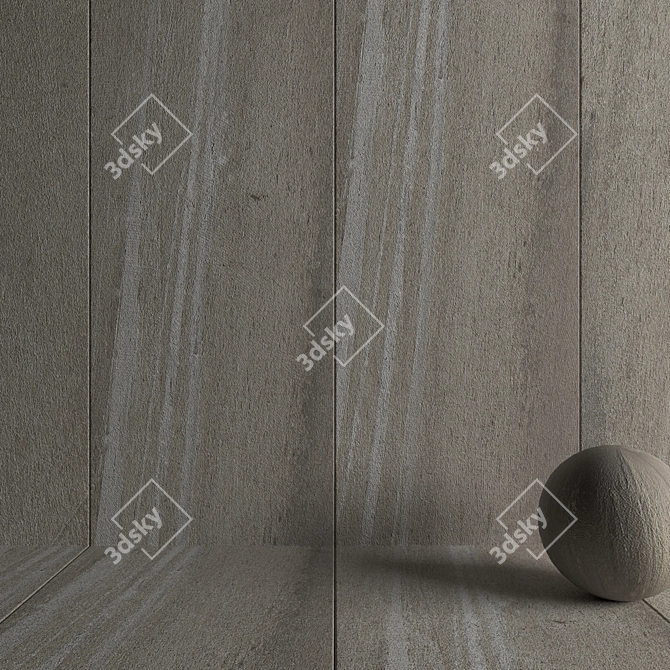 Santorini Beige Stone Wall Tiles 3D model image 3