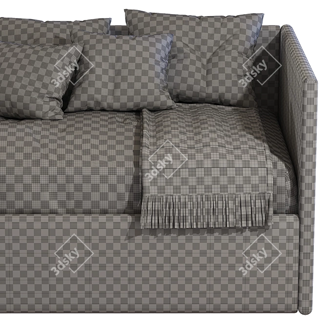 Maya Barrè Children's Sofa Bed: Stylish and Functional 3D model image 5