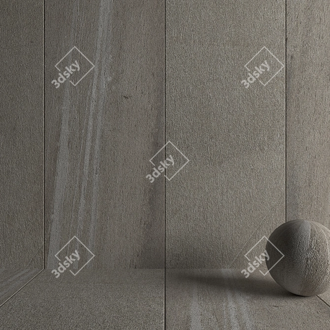 Santorini Beige Stone Wall Tiles 3D model image 3
