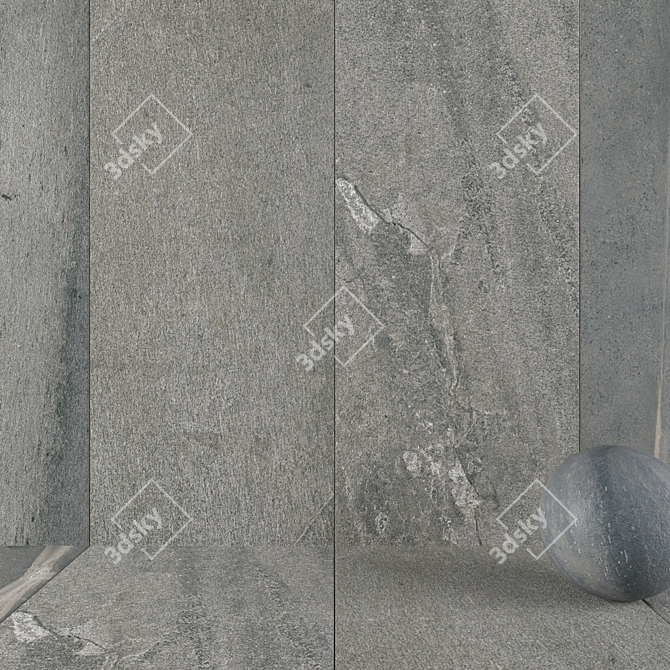 Santorini Stone Wall Tiles Fume 3D model image 4