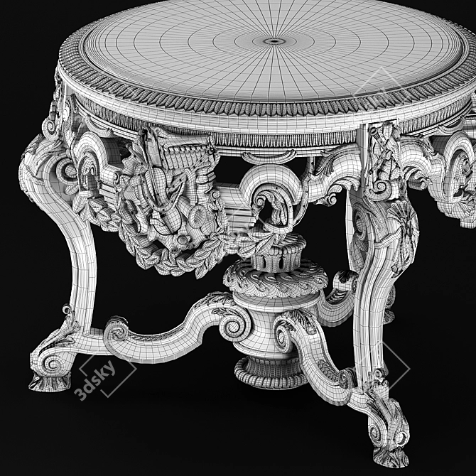 Classic RIVA MOBILI Table 3D model image 4