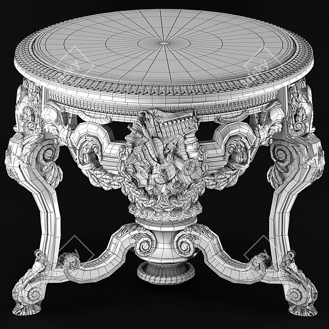 Classic RIVA MOBILI Table 3D model image 5