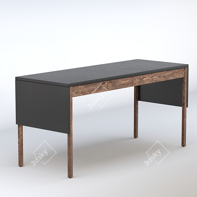 Modern Neri&Hu 777 Drape Desk 3D model image 1