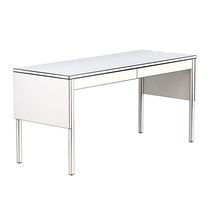 Modern Neri&Hu 777 Drape Desk 3D model image 14