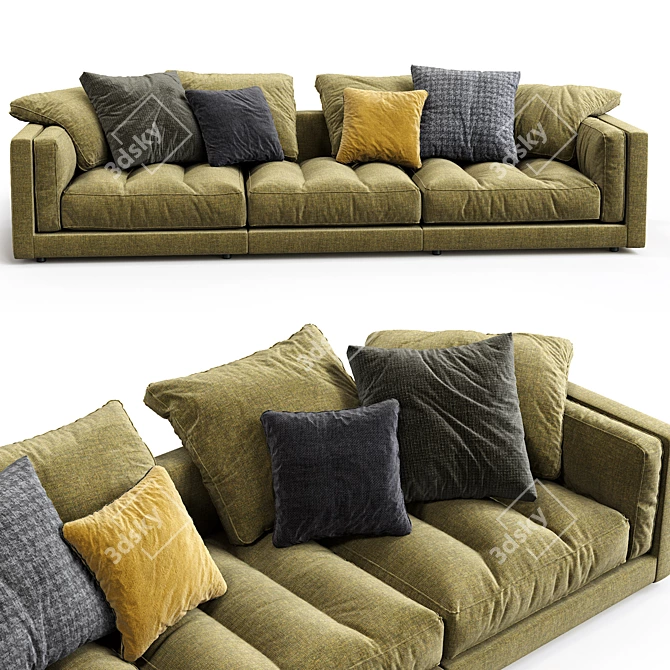 Experience comfort with Flexform Sofa Lucien 3D model image 3
