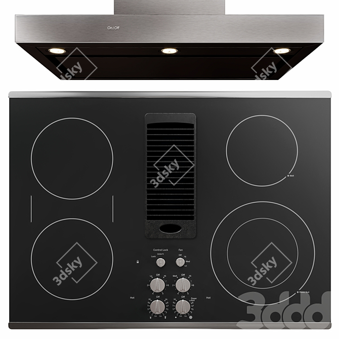 GE Profile 5-Piece Kitchen Appliance Set 3D model image 3