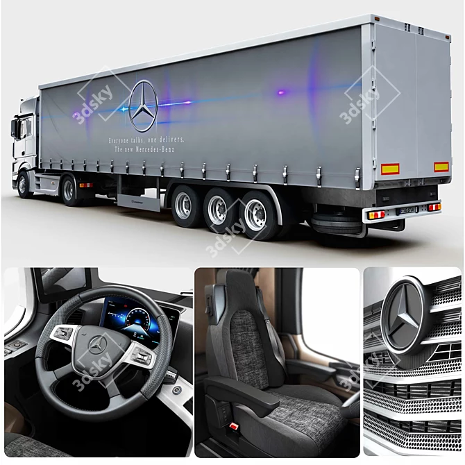 Powerful and Efficient: The New Actros 3D model image 4