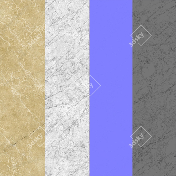 Marble Beige Pavonazzo Texture: 3D Model with PBR Materials 3D model image 3
