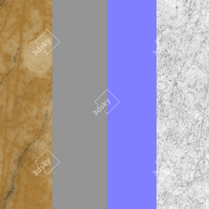 Luxury Marble Siena Texture 3D model image 3