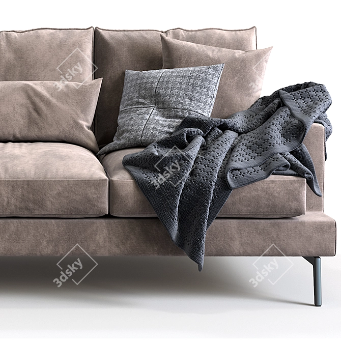 Verzelloni Larsen: Modern Sofa for Stylish Living 3D model image 2