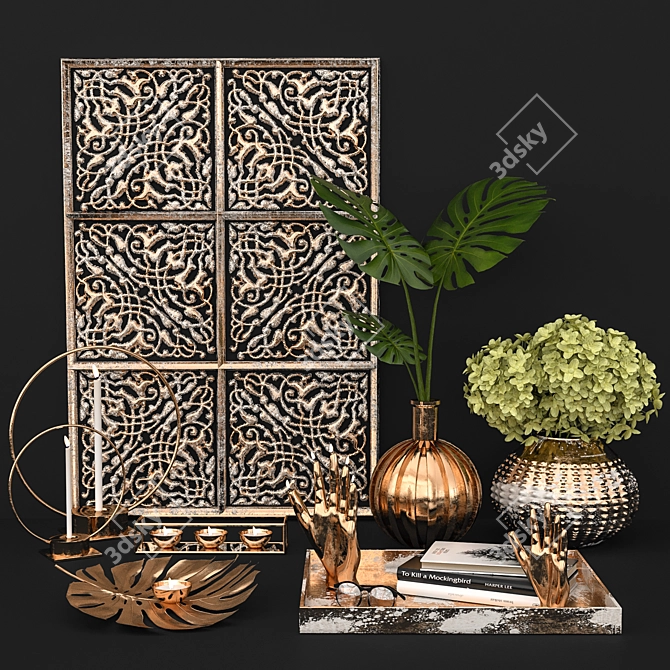 Corona Render Decorative Set 3D model image 1