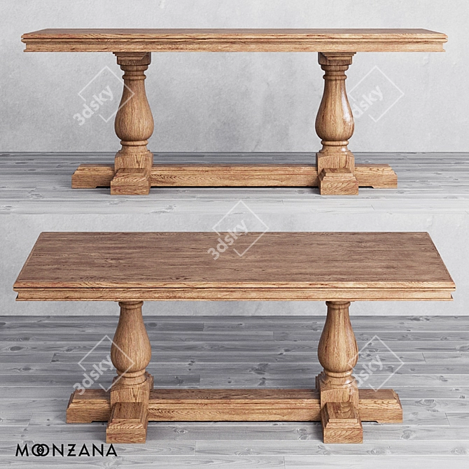 Title: Replica OM Dining Table by Moonzana 3D model image 2