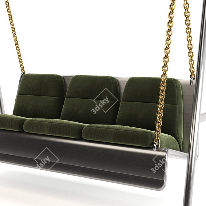 Elegant Outdoor Sofa Swing 3D model image 4