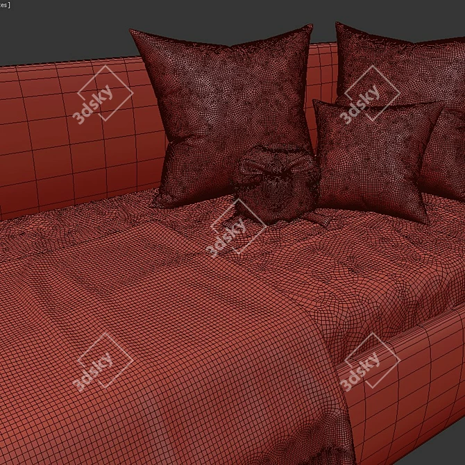 Maya Barre Children's Bed with Bedding | Twils 3D model image 3