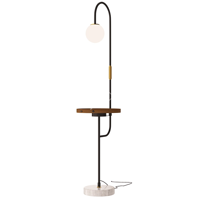 Eureka Tall Floor Lamp 3D model image 1