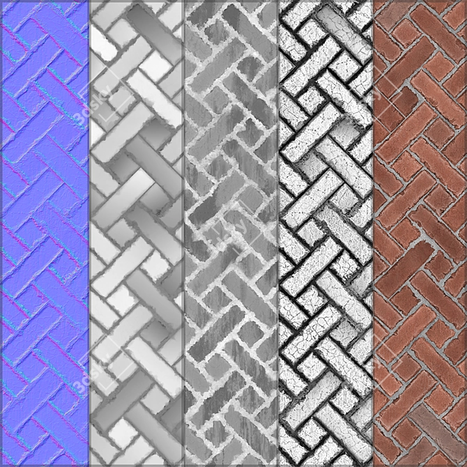 4k Brick Texture - Seamless Design 3D model image 3