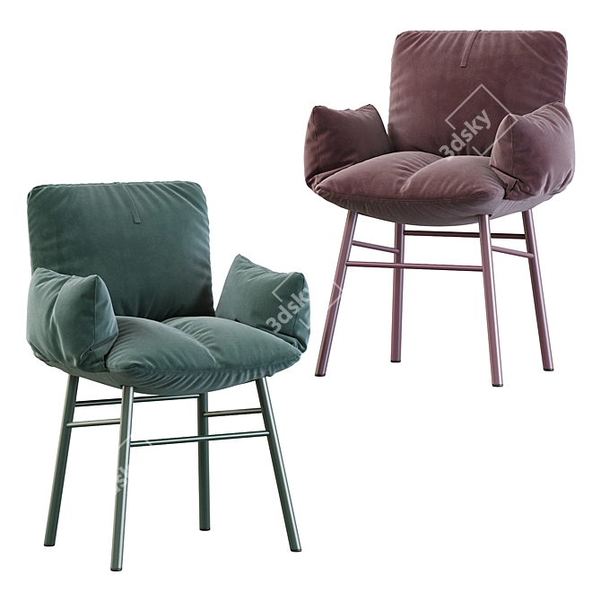 Pil: Comfortable & Modern Armchair 3D model image 3