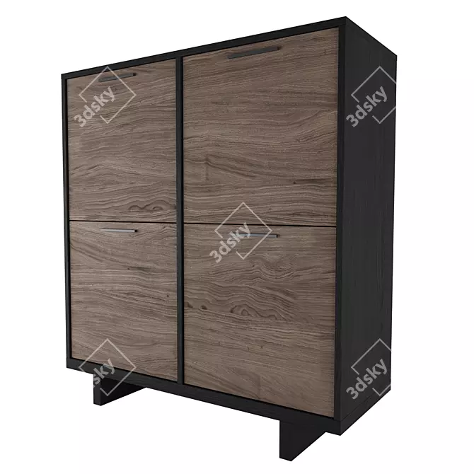 Coastal Charm Wardrobe 3D model image 1