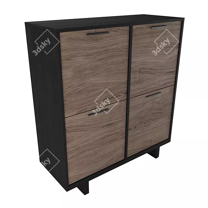 Coastal Charm Wardrobe 3D model image 2