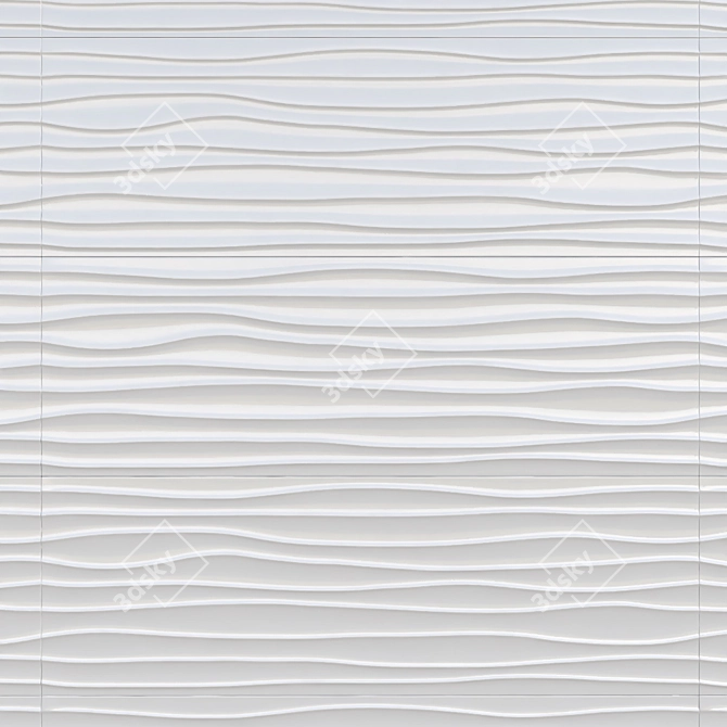 Baldocer Blanco Wall Tile 3D model image 1