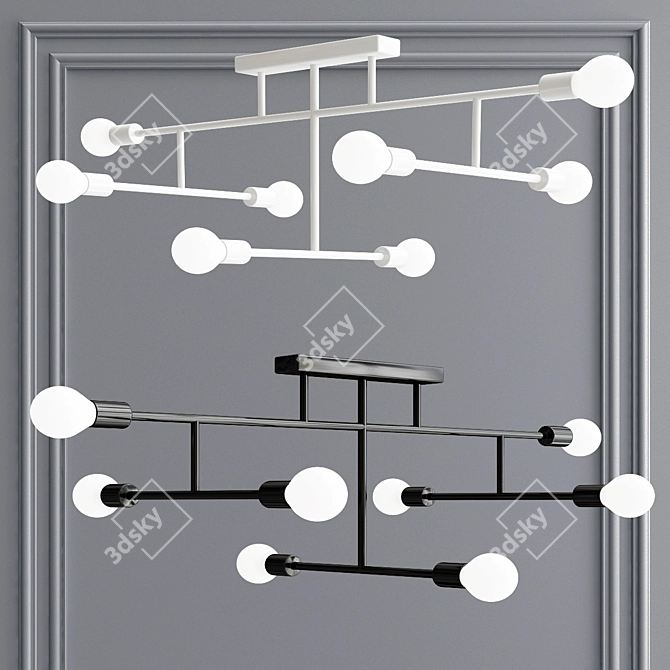 Pendant Light Collection 7 | Stylish and Versatile Lighting Solution 3D model image 4