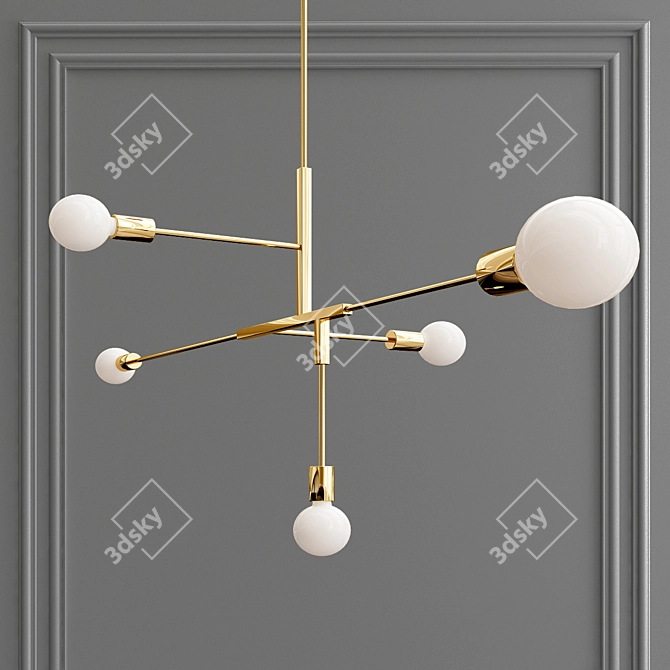 Pendant Light Collection 7 | Stylish and Versatile Lighting Solution 3D model image 5