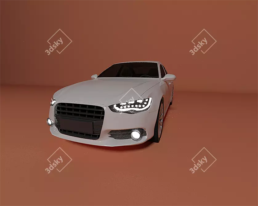 Sleek 2011 Audi A6: Turbocharged Performance 3D model image 1