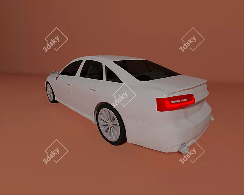 Sleek 2011 Audi A6: Turbocharged Performance 3D model image 2
