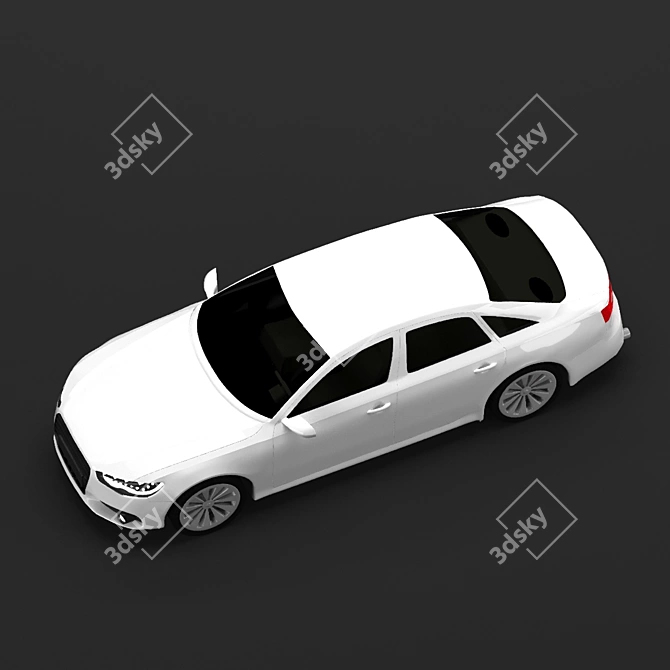 Sleek 2011 Audi A6: Turbocharged Performance 3D model image 7