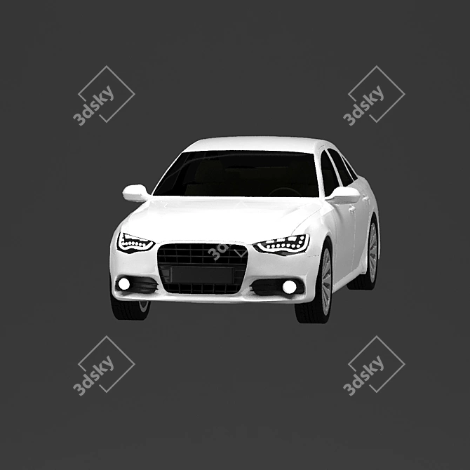 Sleek 2011 Audi A6: Turbocharged Performance 3D model image 9