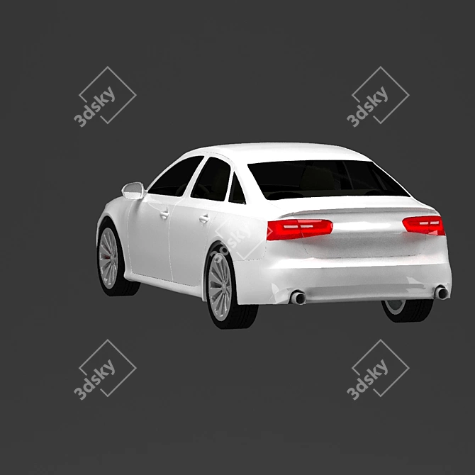 Sleek 2011 Audi A6: Turbocharged Performance 3D model image 10