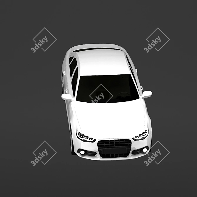 Sleek 2011 Audi A6: Turbocharged Performance 3D model image 12