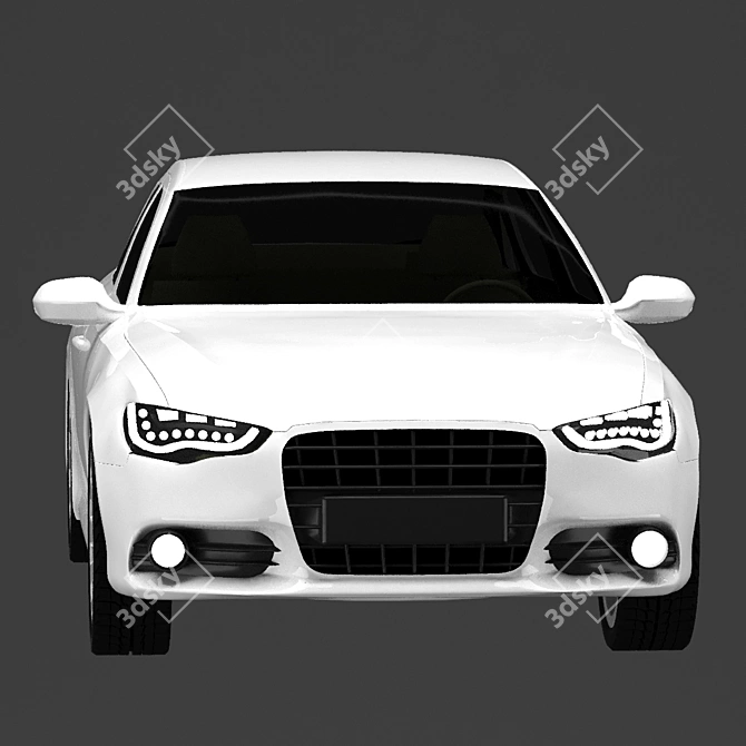 Sleek 2011 Audi A6: Turbocharged Performance 3D model image 13