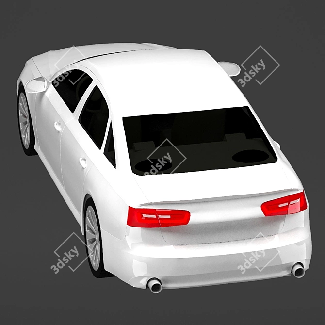 Sleek 2011 Audi A6: Turbocharged Performance 3D model image 16