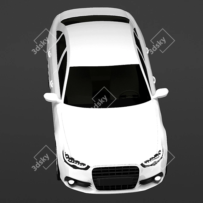 Sleek 2011 Audi A6: Turbocharged Performance 3D model image 17