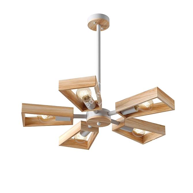 Versatile Design Lamp: Lampatron Fan 3D model image 2