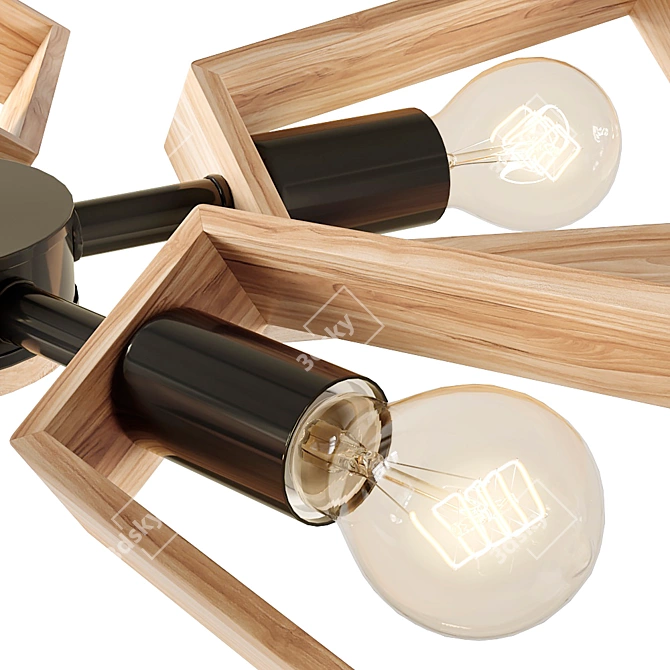 Versatile Design Lamp: Lampatron Fan 3D model image 3