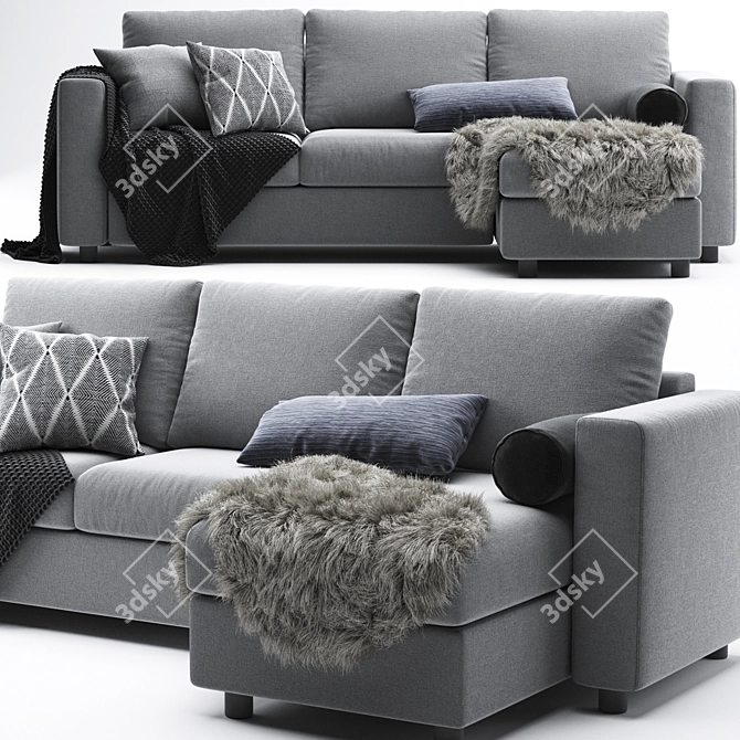 Finnala Ikea Sofa: Modern Comfort 3D model image 3