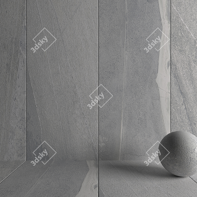 Santorini Ice Stone Wall Tiles 3D model image 3