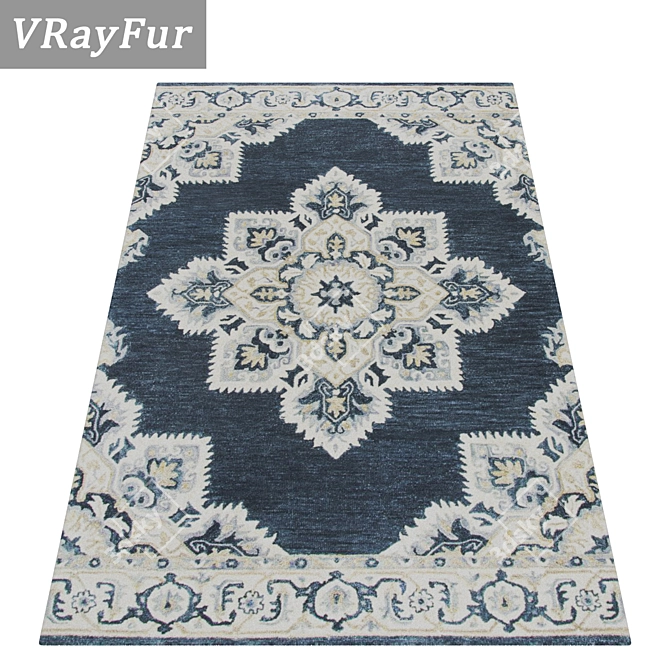 Luxury Carpet Set: High-Quality Textures & Multiple Variants 3D model image 2