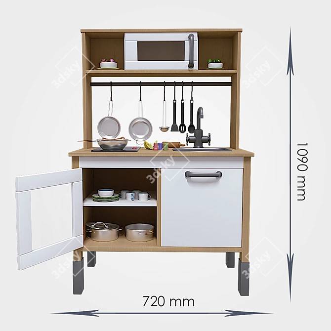 Kids' Culinary Set 3D model image 8