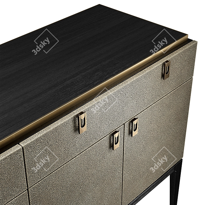 Glamour Chest of Drawers: British-Inspired Elegance 3D model image 3